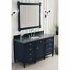 James Martin Vanities Brittany 60in Single Vanity, Victory Blue w/ 3 CM Charcoal Soapstone Quartz Top 650-V60S-VBL-3CSP